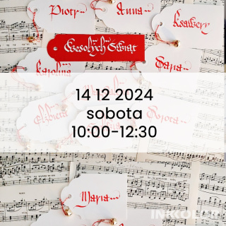 Coraz bliżej Święta – stwórz z nami wyjątkowe bileciki i życzenia świąteczne 14.12.2024, sobota, 10:00-12:30