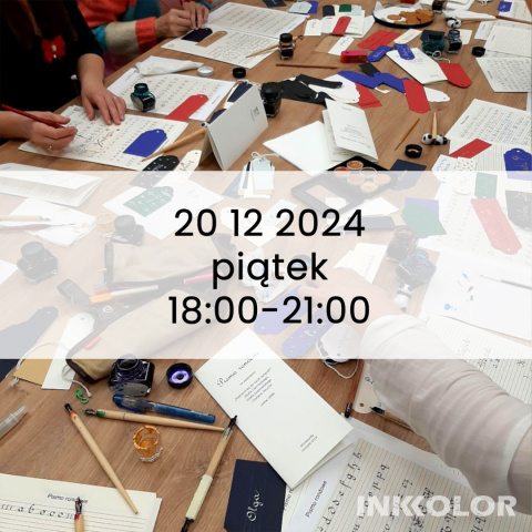 Odpocznij od lepienia pierogów z kaligrafią 20.12.2024, piątek, 18:00-21:00