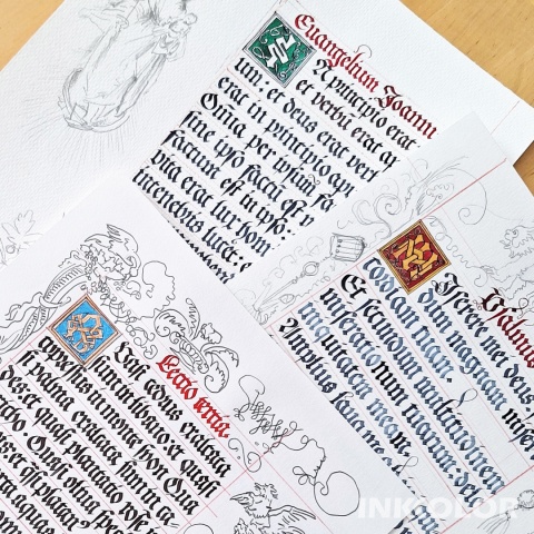 Kaligrafia historyczna - pisma gotyckie - 14 spotkań, wtorki 18:00-20:00, 07.10.2025-03.02.2026