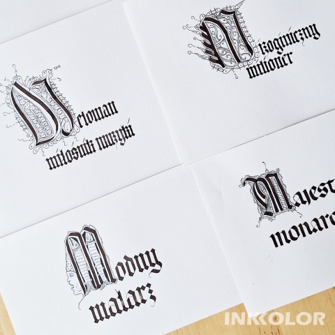 Kaligrafia historyczna - pisma gotyckie - 14 spotkań, wtorki 18:00-20:00, 07.10.2025-03.02.2026