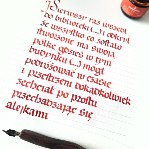 Kaligrafia historyczna - pisma gotyckie - 14 spotkań, środy 18:00-20:00, 04.02-06.05.2026