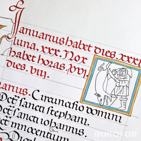 Kaligrafia historyczna - pisma gotyckie - 14 spotkań, środy 18:00-20:00, 04.02-06.05.2026