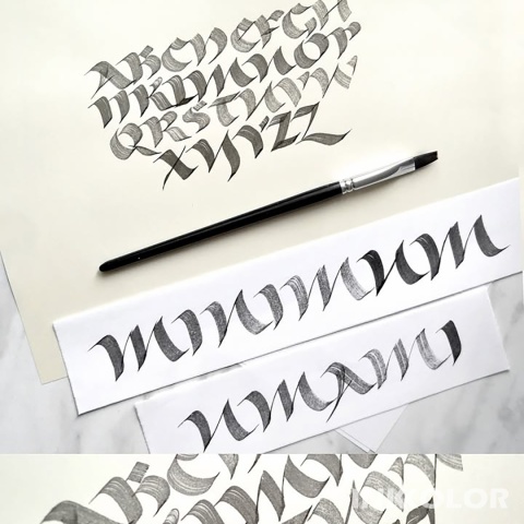 Kaligrafia pędzlem - zróbmy coś nowego. Wioleta Kaczmarska-Rudnik, LinoCat 26.10.2025, niedziela, 15:00-19:00