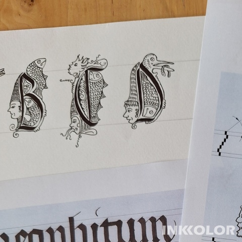 Mikołajki z Inkkolor - Tekstura i średniowieczne drolerie 06.12.2025, sobota, 10:00-12:30 lub 13:00-15:30