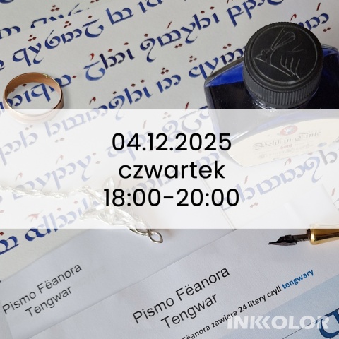 Tengwar – pismo J.R.R. Tolkiena, 04.12.2025, czwartek, 18:00-20:00