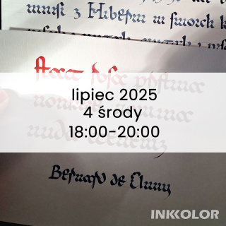 Wakacyjny Kurs kaligrafii: Lipiec - 4 środy - Wędrówki przez epoki