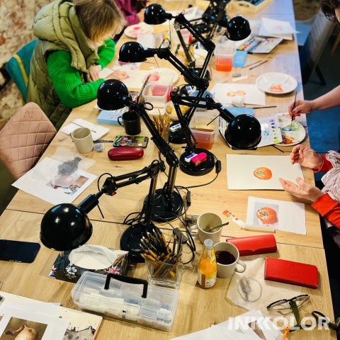 Warsztaty malowania akwarelą. Podstawy rysunku pędzlem: Kasztan, 02.11.2025, niedziela, 10:00-14:00