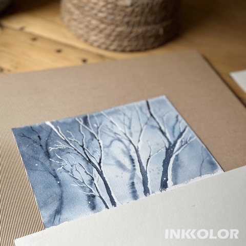 Warsztaty malowania akwarelą. Zima 07.12.2025, niedziela, 16:00-19:00