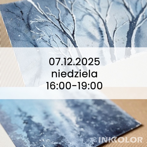 Warsztaty malowania akwarelą. Zima 07.12.2025, niedziela, 16:00-19:00