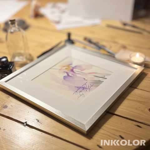 „Wszystko zaczyna się od iskry w Tobie” – delikatna akwarela z kaligrafią