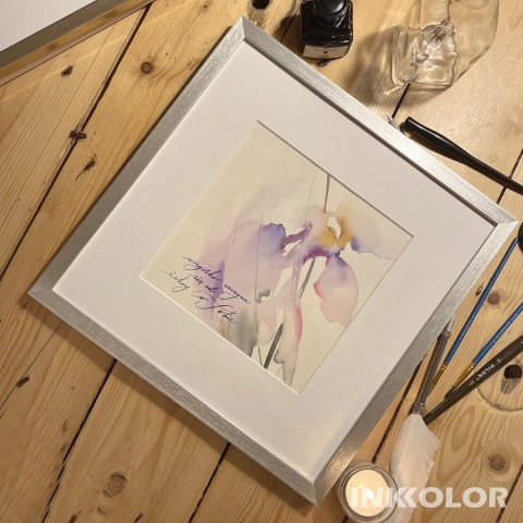 „Wszystko zaczyna się od iskry w Tobie” – delikatna akwarela z kaligrafią