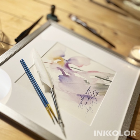 „Wszystko zaczyna się od iskry w Tobie” – delikatna akwarela z kaligrafią