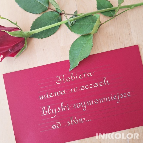 Dzień Kobiet z Inkkolor - francuska odmiana pisma rondowego 7.03.2026, sobota, 10:00-12:30 lub 13:00-15:30