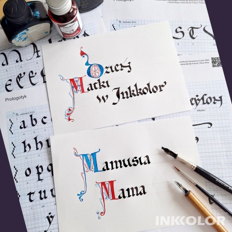 Dzień Matki w Inkkolor – protogotyk i kapitała lombardzka 23.05, sobota, 10:00-12:30 lub 13:00-15:30 cena promocyjna!