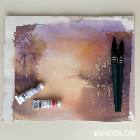 Pojedyncze zajęcia z kursu świadomego malowania akwarelą dla początkujących i powracających 15.03-19.04.2026, 16:00-19:00