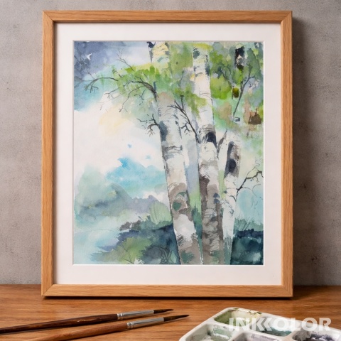 Pojedyncze zajęcia z kursu świadomego malowania akwarelą dla początkujących i powracających 15.03-19.04.2026, 16:00-19:00