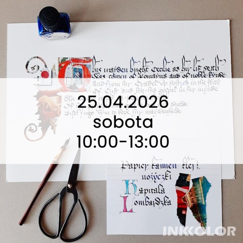 Warsztaty kolażu i rysunku inspirowane kapitałą lombardzką i filigranami 25.04.2026, sobota, 10:00-13:00