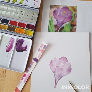 Warsztaty malowania akwarelą. Podstawy rysunku pędzlem: Kwiaty 22.03.2026, niedziela, 11:00-15:00