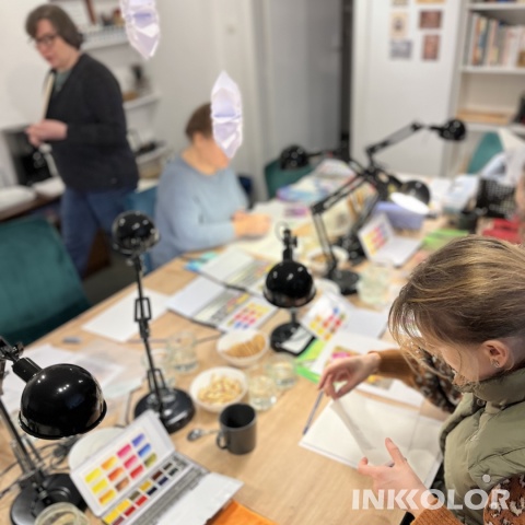 Warsztaty malowania akwarelą. Podstawy rysunku pędzlem: Kwiaty 22.03.2026, niedziela, 11:00-15:00